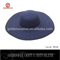 Chapéu formal de palha das senhoras chapéus de sol tecidos